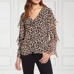 NWT Vince Camuto Leopard Blouse | size S